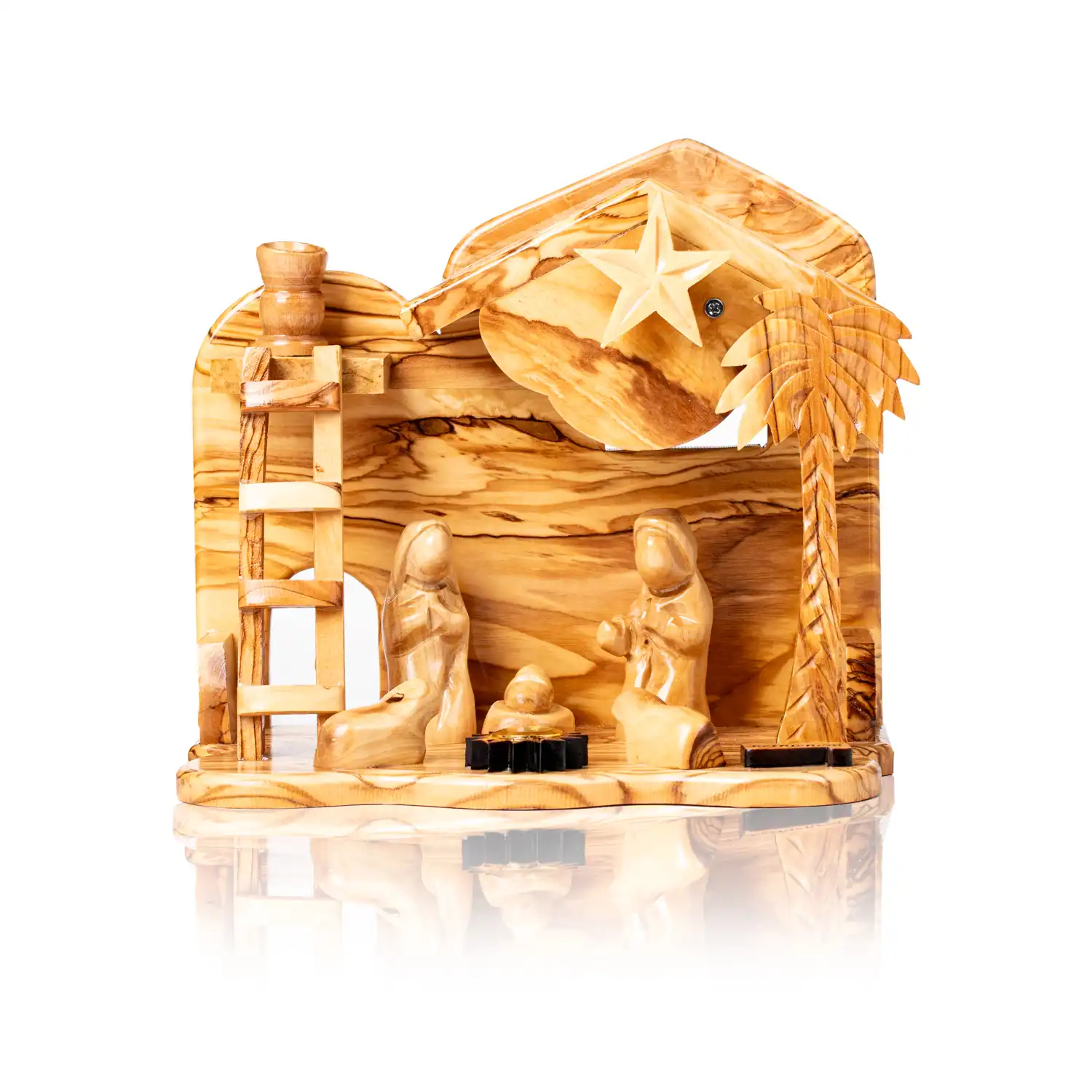 Szopka Bożonarodzeniowa - Drabinka i Postacie bez Twarzy - zdjęcie produktu