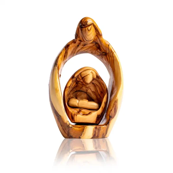 malebetlejempl_11webp - Małe Betlejem - Dewocjonalia z drzewa oliwnego Figurka Rodziny Świętej - 3 w 1 - zdjęcie produktu