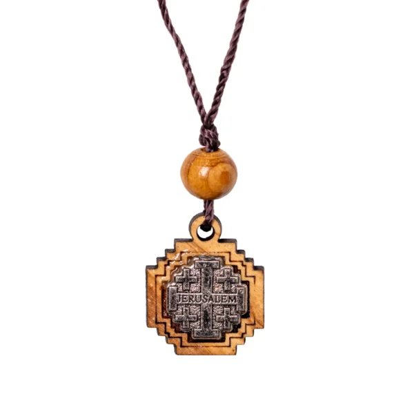 Naszyjnik z Krzyżem Jerozolimskim - zdjęcie produktu