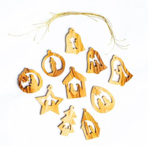 Zestaw 10 Ozdób Choinkowych